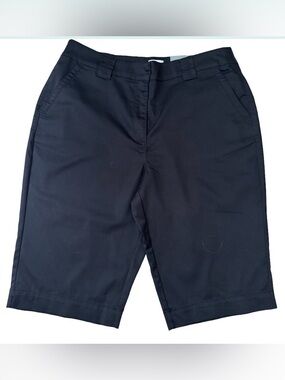 NWT Chico’s Ocean Beach Black Trudy Relaxed Fit Shorts 13” Size 12